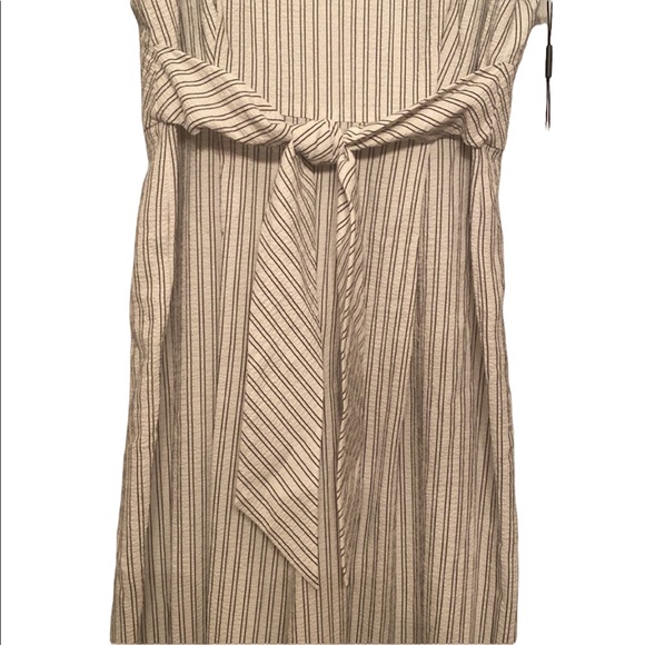 Women’s Calvin Klein Sleeveless Striped White Romper - Picture 4 of 8